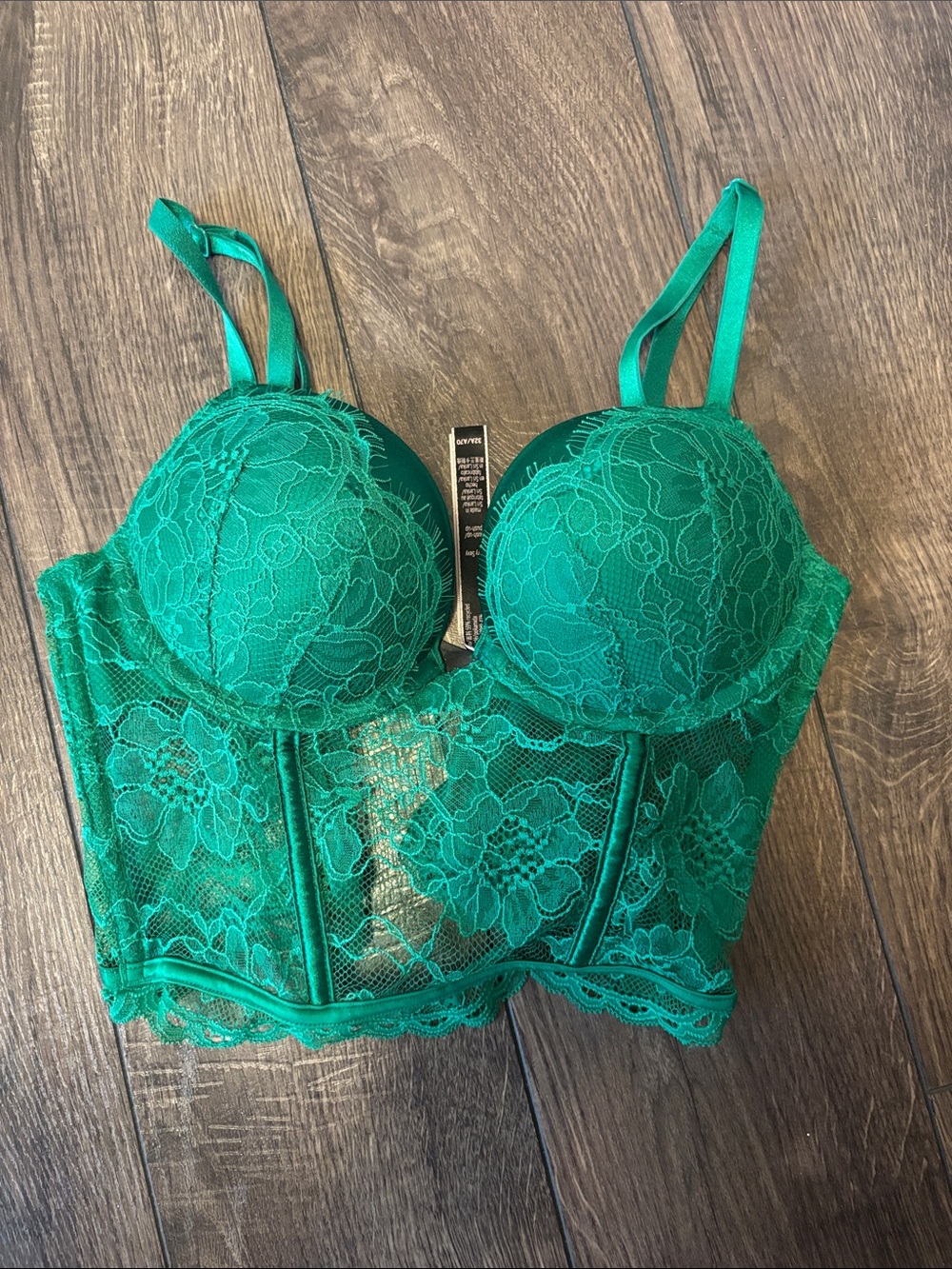 Green Lace Longline Bralette - Women Intimates - Victoria’s Secret